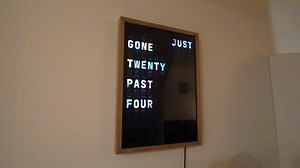 Building A Neatly Framed Word Clock