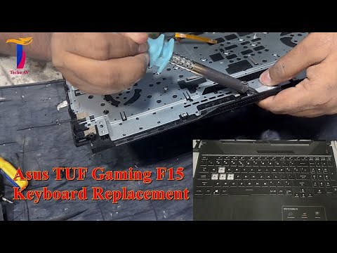 Asus TUF Gaming F15 Keyboard Replacement | TUF FX506L Disassembly