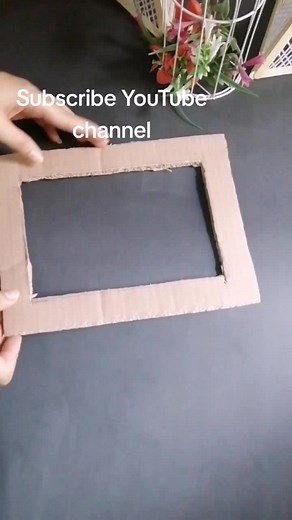 Easy Cardboard Photo Frame Craft #diy #art #capcut #fypシ #handcraft