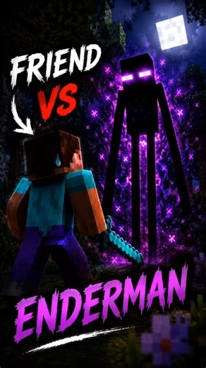 When Your Friend Meets an Enderman 😂💀 | Minecraft