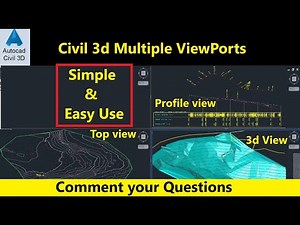 Switch Between Multiple View Ports Affectively In AutoCAD Civil 3d | Created Viewports In AutoCAD