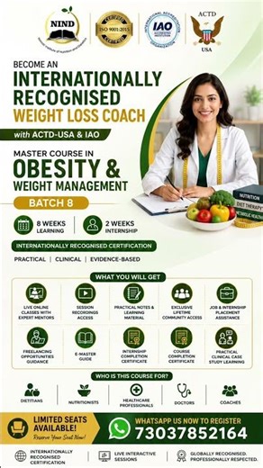 Become an Internationally Certified Weight Loss Coach