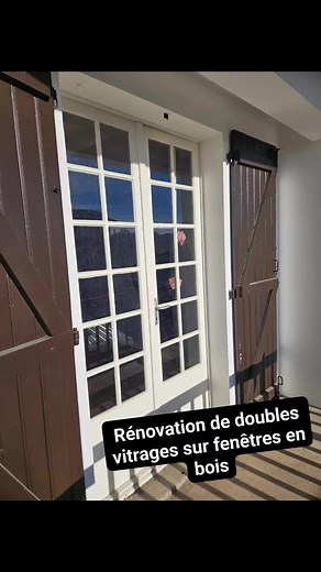 Rénovation de doubles vitrages sur fenêtres en bois. | Menuiserie-Fenêtre.fr