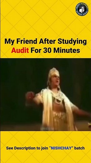 When You Study Audit for 30 Minutes 😂 | CA Students Will Relate!
