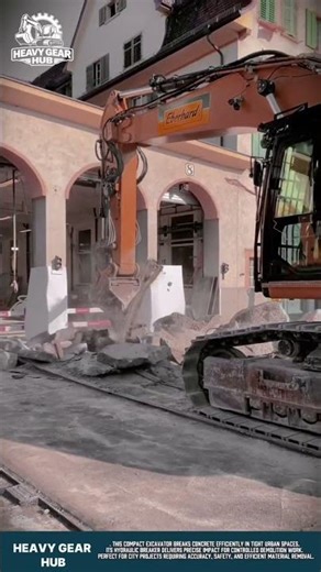 Compact & Precise Excavator for Concrete Breaking and Road Demolition in Urban Construction Areas