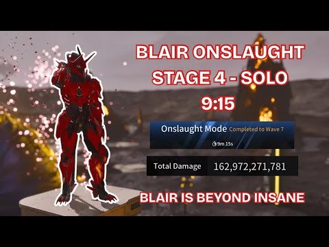The First Descendant - Onslaught Stage 4 Solo - Blair 9:15 - The Best Descendant for Stage 4?