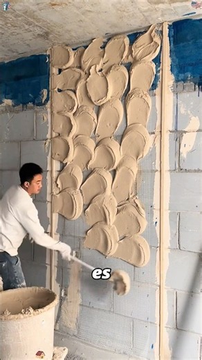 How to Plaster a Wall Using This Simple Method 👌 #crazy #youtube #diy #didyouknow #foryou #amazing