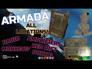 ARMADA! | ALL Radio, Amplifiers, Monkeys, Projector, and Red Rift Portal Locations! | Outbreak!