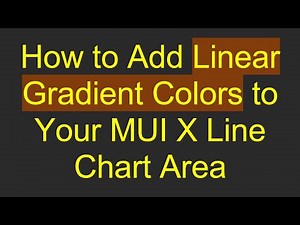 How to Add Linear Gradient Colors to Your MUI X Line Chart Area