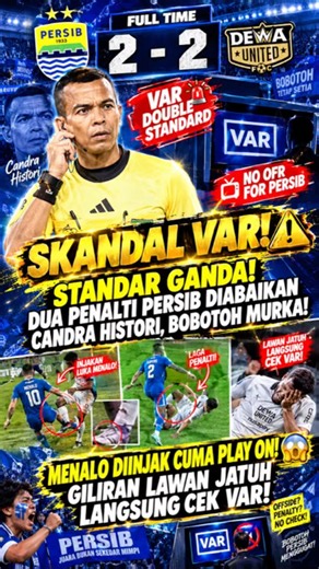 SKANDAL WASIT CANDRA! DUA POTENSI PENALTI PERSIB DIABAIKAN, STANDAR GANDA MENCEDERAI SPORTIVITAS! 🚨
