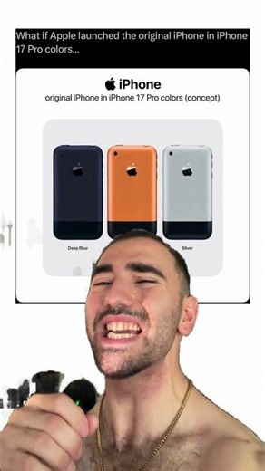 The Original iPhone in iPhone 17 Pro Colors 😍 #apple #iphone #tech