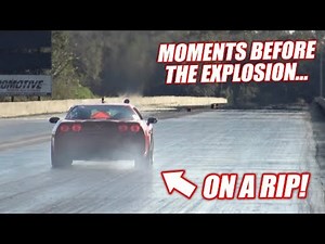 The Auction Corvette Goes DRAG RACING! (Ends Horribly, Engine EXPLOSION!)