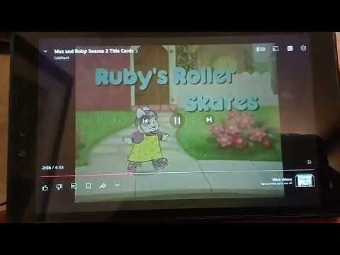 Max & Ruby 🛼Ruby's Roller Skates🛼 Title Card! (2003!)