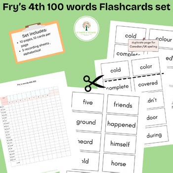 Sight words-Fry's 4th 100 words Flashcards