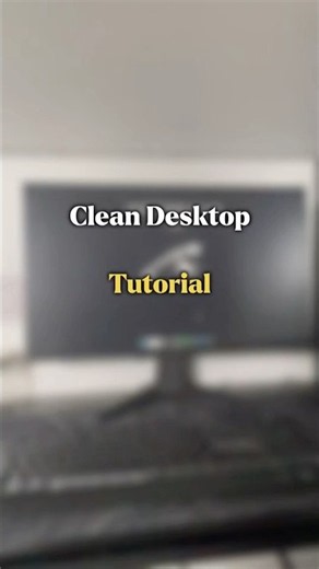 Guide to a clean desktop 🖥️ #aesthetic #pc #desktop #guide #tutorial rial