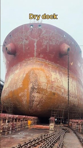 Dry dock 🌊⚓|merchant navy|navy status|shorts video #ship #lifeatsea #trending