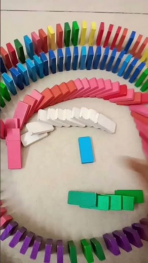 #1 to 100 dominos falling 😇