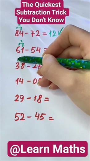 The Quickest Subtraction Trick You Don't Know #shorts #maths #mathstricks