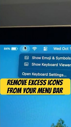 Clean up your Mac's Menubar by removing unnecessary icons