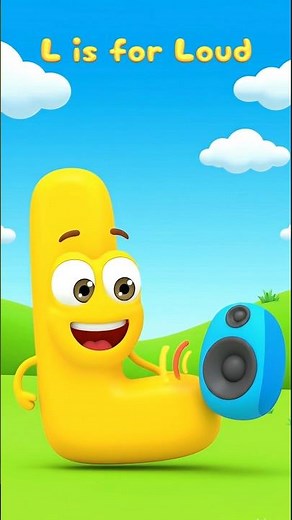 Letter L with Playdoh | L is for Loud - Learn ABC #cocomelon #toddlerlearning #shorts