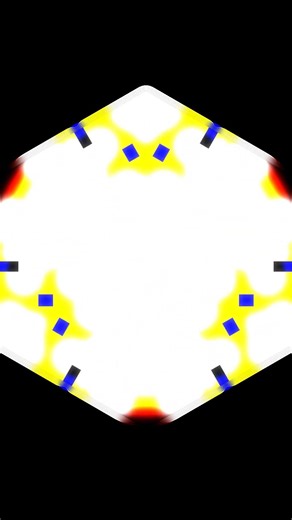 Keplerian orbits collide in this forest fire generative art spiral. Witness the #Shorts