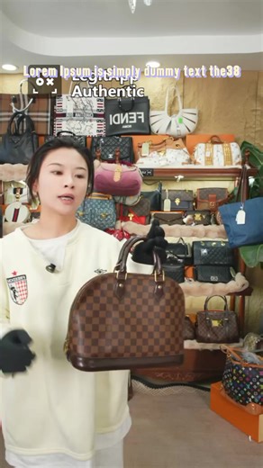 Pre-owned Louis Vuitton LV Handbag Checker Pattern, Brown & Beige, Gold Hardware, Classic Design, Perfect for Everyday Use