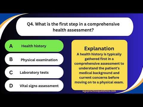 D222 Comprehensive Health Assessment practice Questions