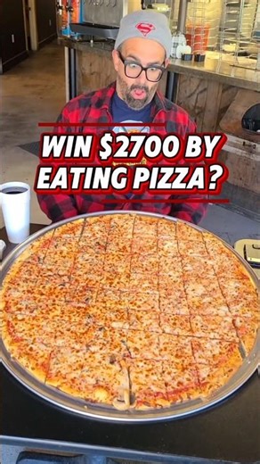 Win $2700 on a Pizza Challenge - If You're Lucky #foodies