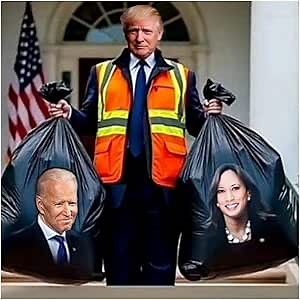 Amazon.com: Trump 2024, Take Out The Trash, Bidden and Harris Out, Make America Great Again, sticker for car, truck, laptop, window, door, snowboard, Donald Trump, Vance, decal, Elon Musk, vinyl decal, 25*25 cm