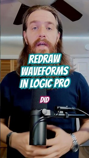 How to remove pops & redraw waveforms with the pencil tool in Logic Pro #musicproducer #logicprox