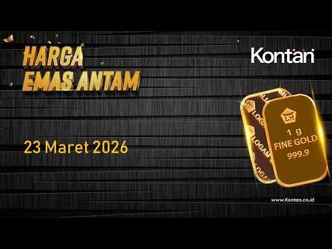 Harga Emas Antam Kembali Tergerus Hari ini (23 Maret 2026)