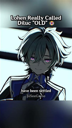 He Called Diluc an "Oldman"! 😭 #genshinimpact #lohen #diluc
