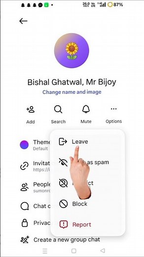 Instagram Me Group Se Bahar Kaise Nikale | How To Leave Instagram Setting Group