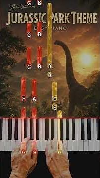 🦕 Jurassic Park Theme – Easy Piano