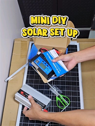 Complete Set for Mini Solar Set Up Solar Panel Solar Charge Controller Solar Inverter Affordable Solar Set Up Set #solarsetup #solar##solarpower #minisolarsetup #diysolarsetup