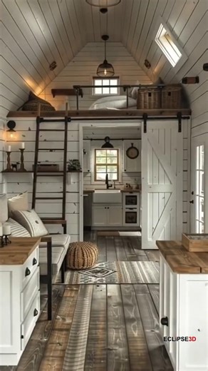 Inside a Cozy Tiny House You’ll Want to Live In 🏡✨ #TinyHouse #TinyHouseLiving #TinyHome