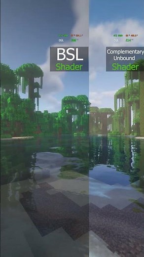 Minecraft - RTX 5090 - BSL Vs Complementary Unbound Shaders #minecraft #rtx5090 #shaders