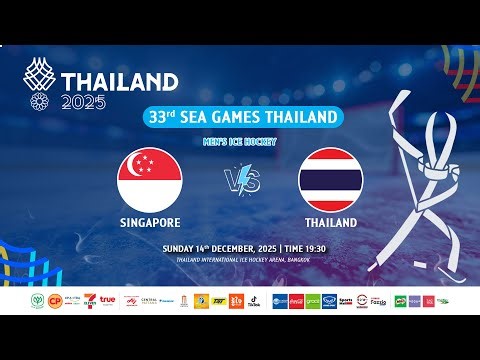 DAY 5 | LIVE🔴 33rd SEAGAMES 2025 - ICE HOCKEY | TIME 19:30 | SINGAPORE -VS- THAILAND | MEN'S