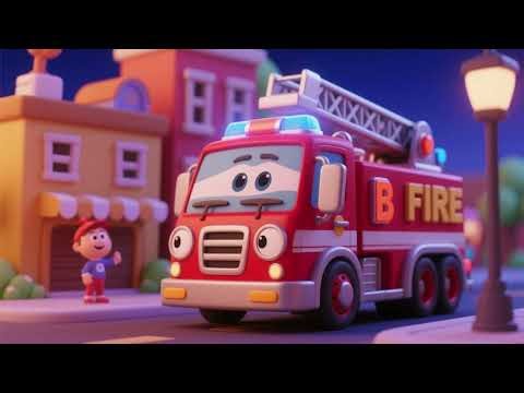 Fire Truck Alphabet Animation Song | ABC Learning for Kids 🚒🔤