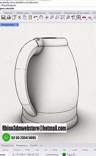 Rhinoceros 8 Tetera para principiantes ##rhinoeros #shorts