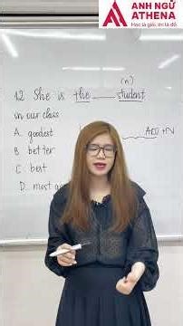 Ai so sánh nhất mà cứ "most" Thì bơi hết vào đây. #toeic4kynang #anhnguathena