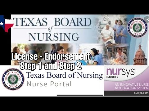 U.S. Licensure - Endorsement Info - Texas Board of Nursing | Updated Sept 2021 | Step 1 & 2