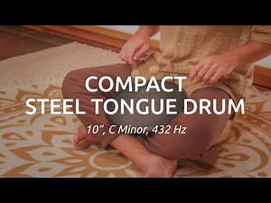 Compact Steel Tongue Drum, C Minor, 432 Hz, Navy Blue, CSTD2NB - Meinl Sonic Energy