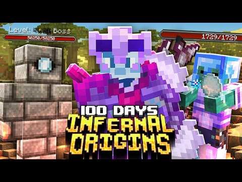 I Survived 100 Days in Infernal Origins in Minecraft