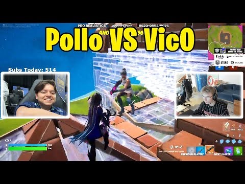 Pollo VS Vic0 1v1 Realistic PvP! #fortnite