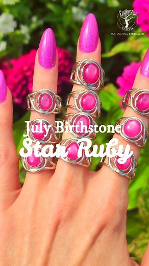 Our monthly 💍ring💍 subscription is open for subscription! July’s ring is a stunning Star Ruby! Our best-selling finger cuffs are made from solid .925 sterling silver and adjust from sizes 4-11! In 2023, the subscription ring each month will correspond with the birthstone! July is Star Ruby and these babies are incredibly gorgeous!! ✨️Live Sale Schedule✨️ Wednesdays 5 - 8 pm CST Thursdays 5 - 8 pm CST Fridays 11 am - 1 pm CST Join my free email newsletter (link in bio) for crystal healing guida