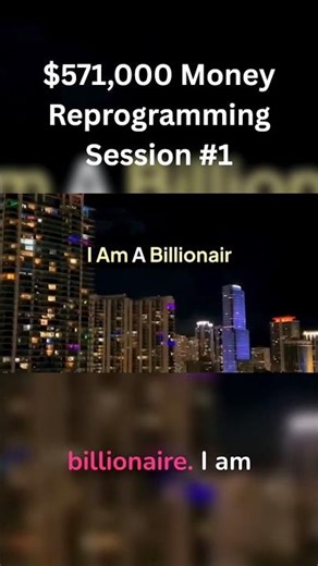 $571,000 Money Reprogramming Session #shorts #wealthmindset