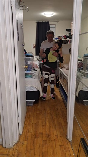 Yael walking with Yael. | Gary Moskowitz