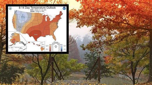 NOAA Weather Outlook: Warm Temperatures Dominate In Mid-October, Mixed Precipitation Ahead