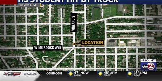 Tow truck hits Oshkosh student